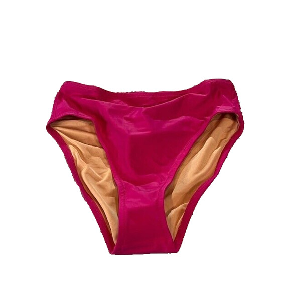 J.Crew Womens Hallie Bikini Bottom High Rise Swim Beach Fuchsia Pink Size S NWT - Picture 2 of 10